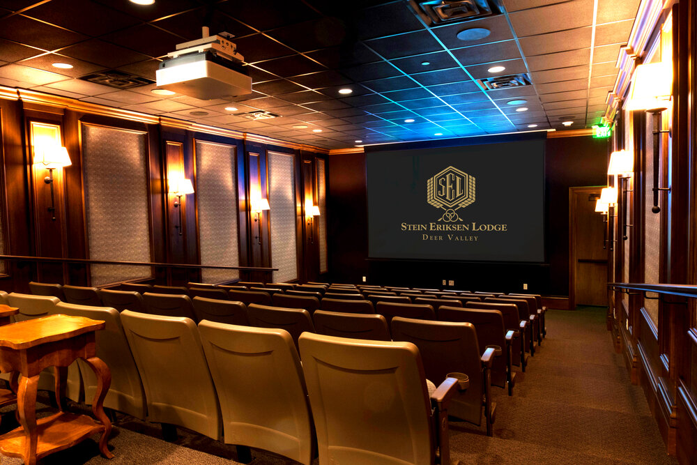 Stein Eriksen movie theater room