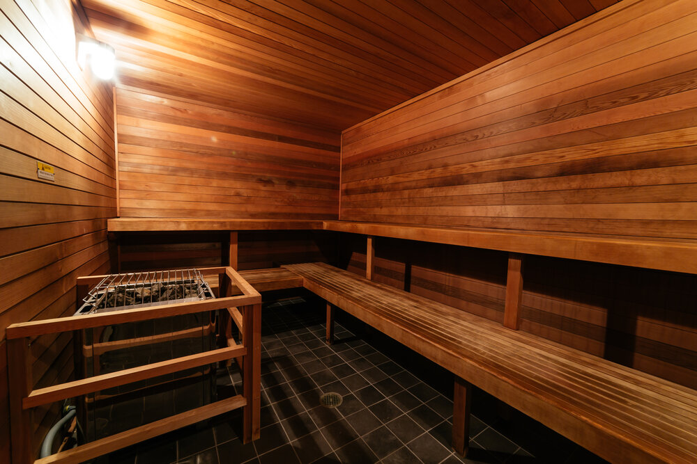 Sauna room at Stein Eriksen